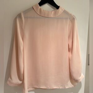 Reiss Beige Nude Blouse Top size 4